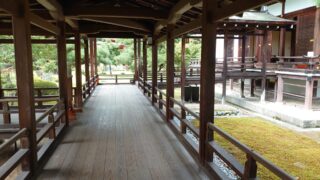 大覚寺　村雨の廊下